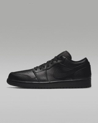 Jordan black leather shoes new arrivals